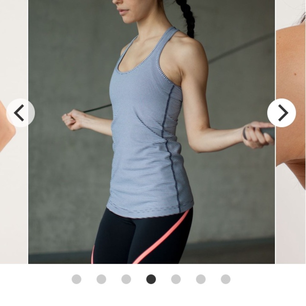 Lululemon Cool Racerback Gingham Inkwell /‎ 4